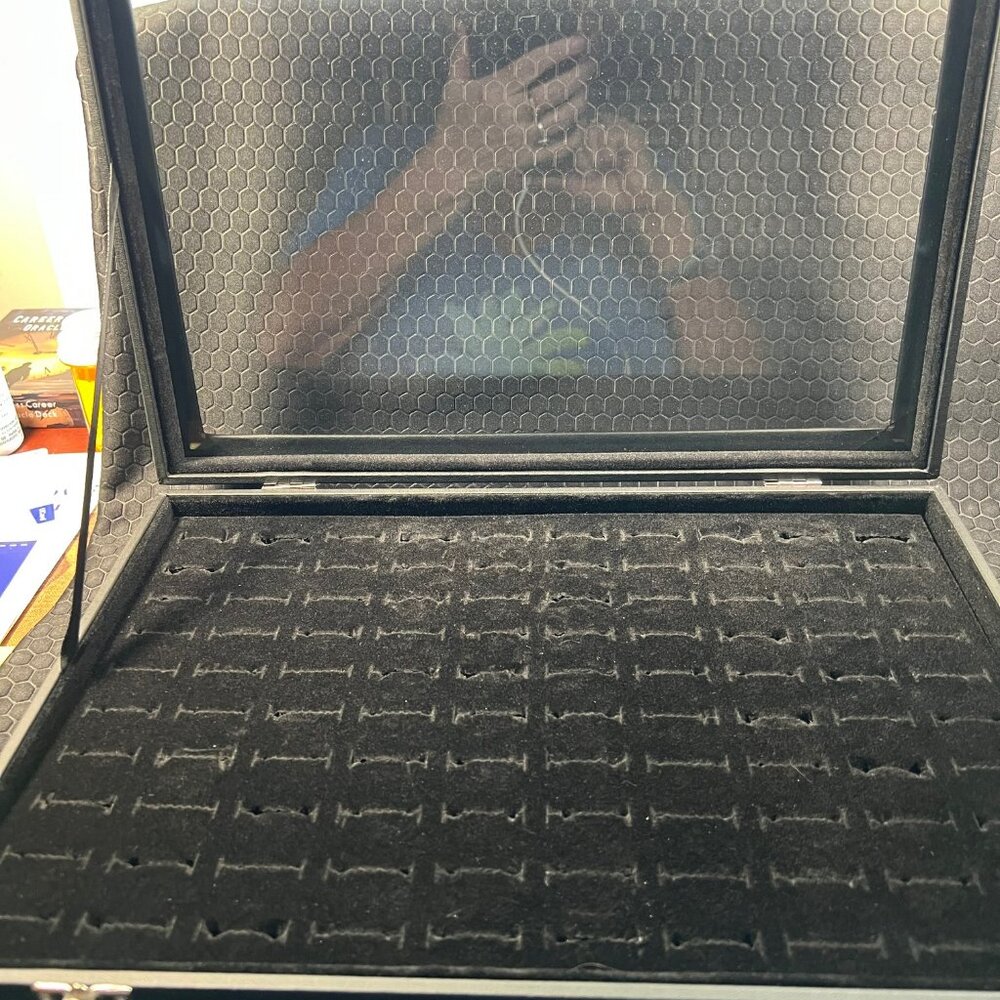 2 Leather Ring Holders for Travel with Latches